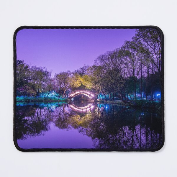 Item preview, A bridge on the West Lake at night designed and sold by WorldScenery.