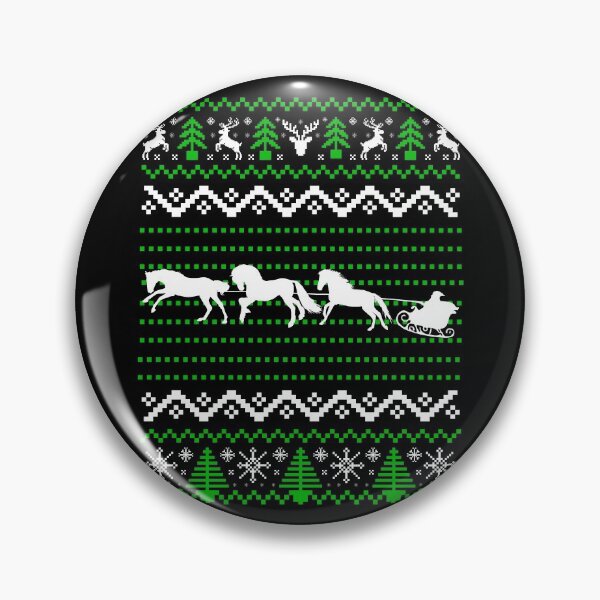 Item preview, Horses pulling Santa's Sleigh, Christmas Horse Pattern designed and sold by ACC .