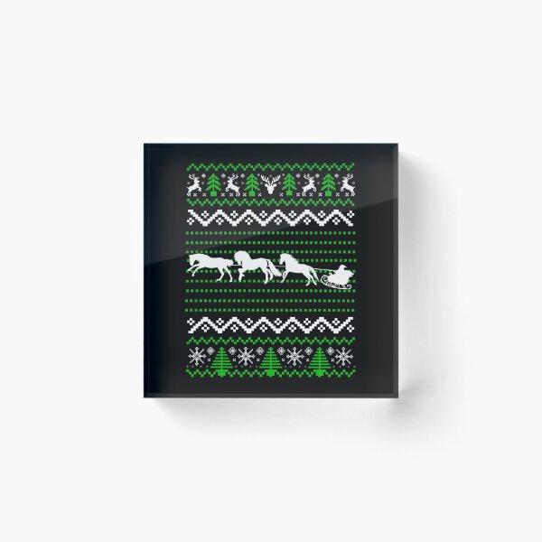 Item preview, Horses pulling Santa's Sleigh, Christmas Horse Pattern designed and sold by ACC .
