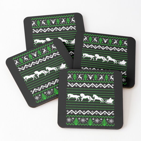 Item preview, Horses pulling Santa's Sleigh, Christmas Horse Pattern designed and sold by ACC .