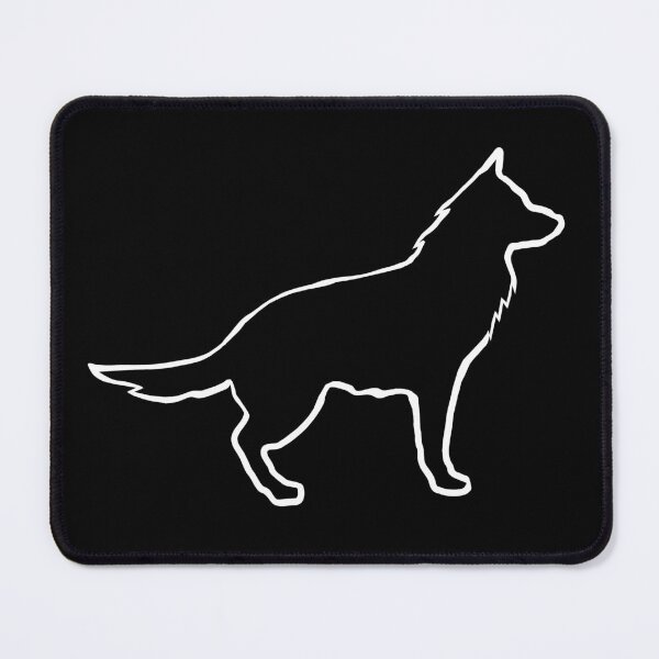 Item preview, German shepherd outlines, great pet tees, dog mom designed and sold by Kirei-Lily.