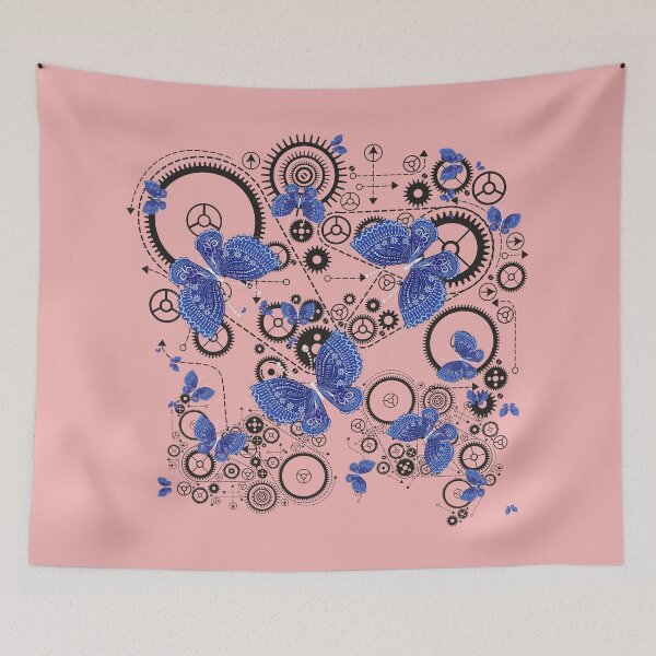 Item preview, Pink mechanical butterflies designed and sold by CatCoconut-Art.