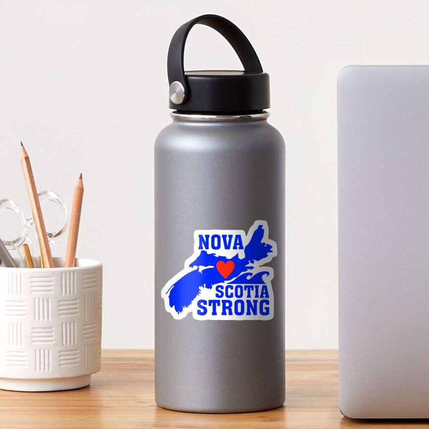 Nova Scotia STRONG - White Outline Design Sticker