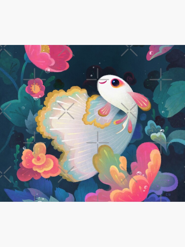 Thumbnail 5 of 5, Mouse Pad, Flower guppy designed and sold by pikaole.