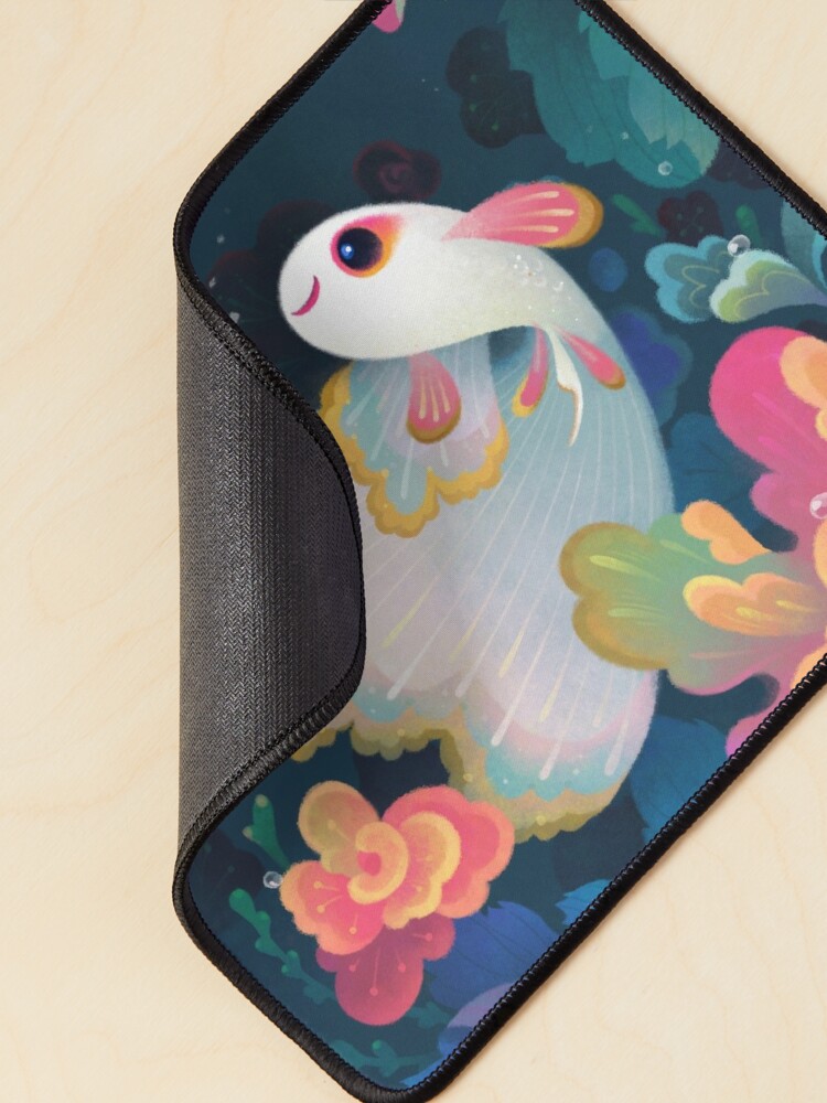 Alternate view of Flower guppy Mouse Pad