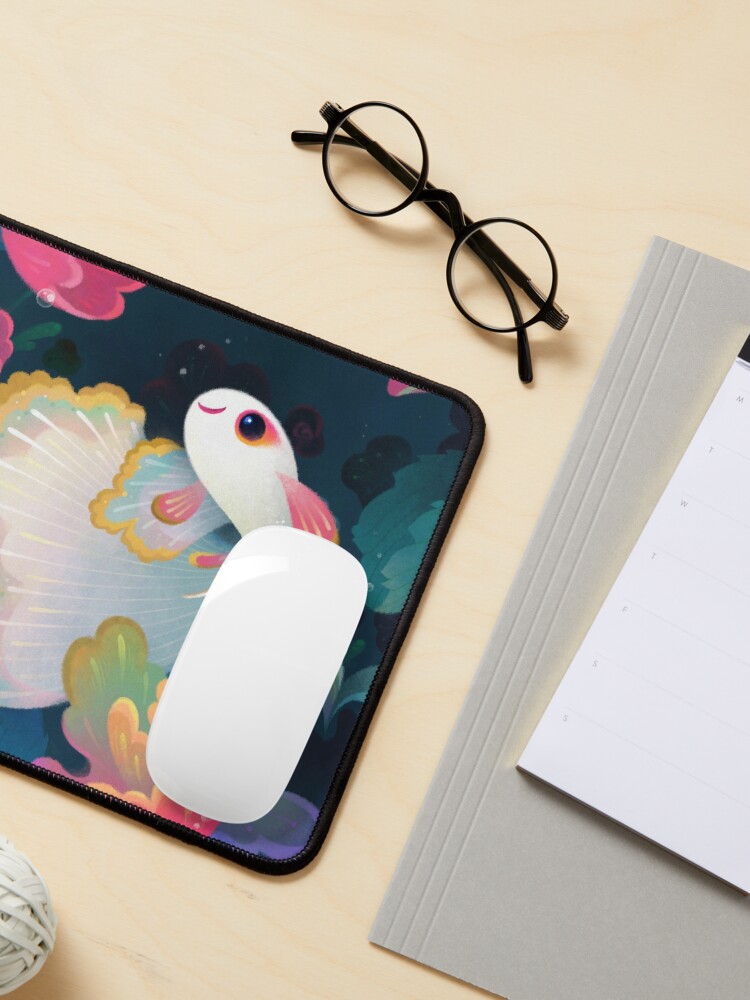 Mouse Pad, Flower guppy designed and sold by pikaole