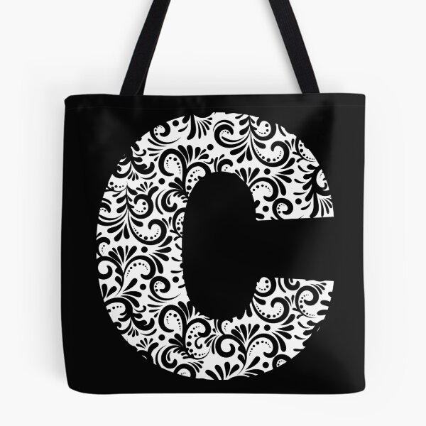 Item preview, Black and white designed letter C designed and sold by LitterArt.