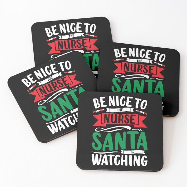 Item preview, Be nice to the nurse Santa is watching designed and sold by MollinS7.
