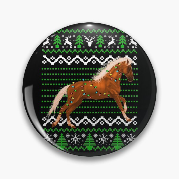 Item preview, Horse and Christmas Lights, Christmas Horse Pattern designed and sold by ACC .