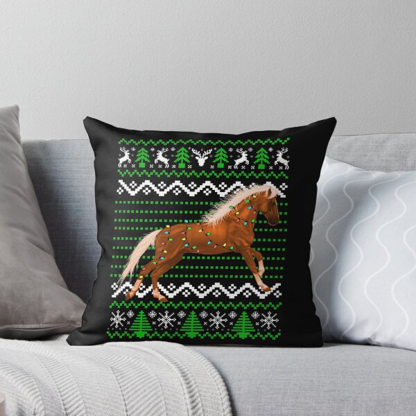 Item preview, Horse and Christmas Lights, Christmas Horse Pattern designed and sold by ACC .