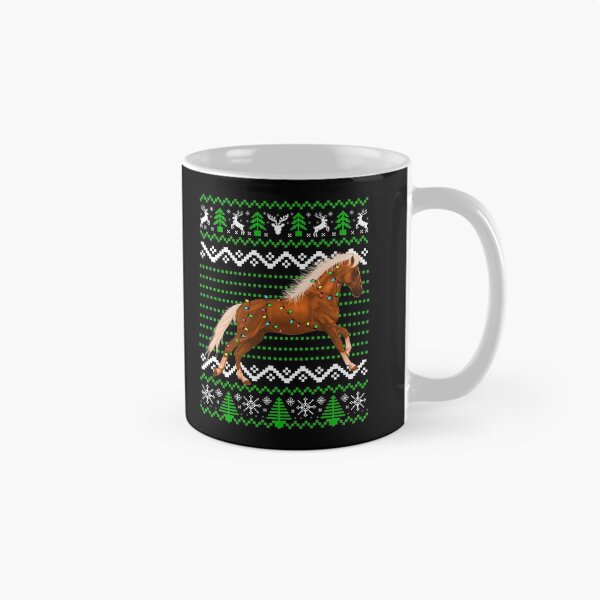 Aperçu de l'œuvre Cheval et lumières de Noël, motif de cheval de Noël créée et vendue par ACC .