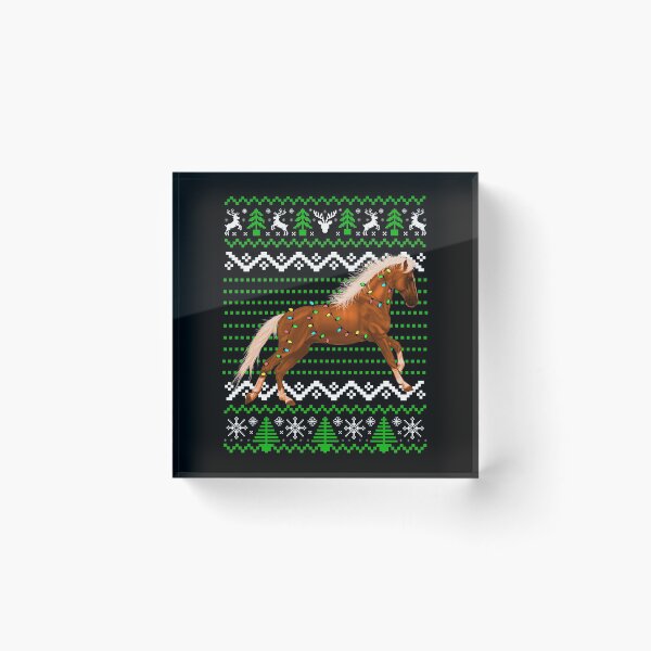 Item preview, Horse and Christmas Lights, Christmas Horse Pattern designed and sold by ACC .