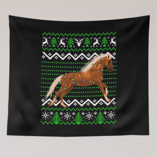 Item preview, Horse and Christmas Lights, Christmas Horse Pattern designed and sold by ACC .