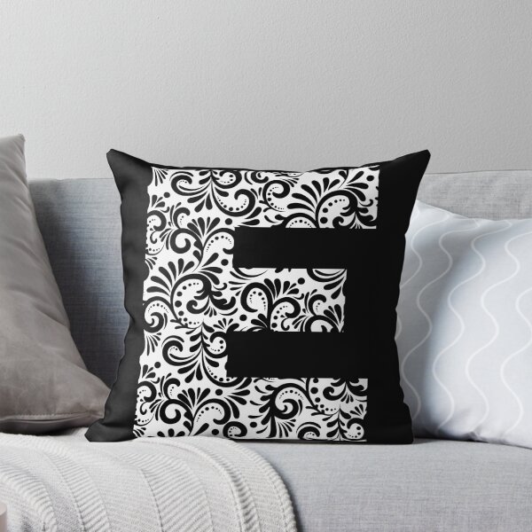 Item preview, Black and white designed letter E designed and sold by LitterArt.