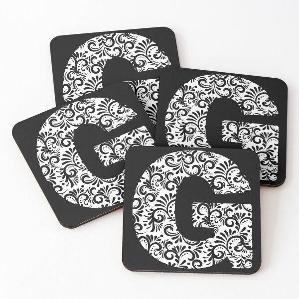 Item preview, Black and white designed letter G designed and sold by LitterArt.