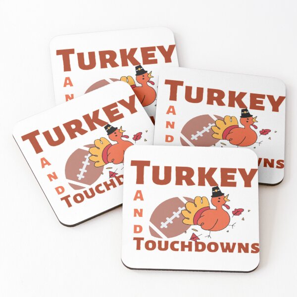 Item preview, Turkey and Touchdowns Football ,Thanksgiving, football lovers  designed and sold by Special-Art1.
