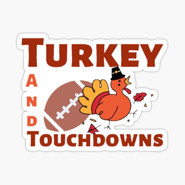 Thanksgiving turkey football player coach fan Sticker