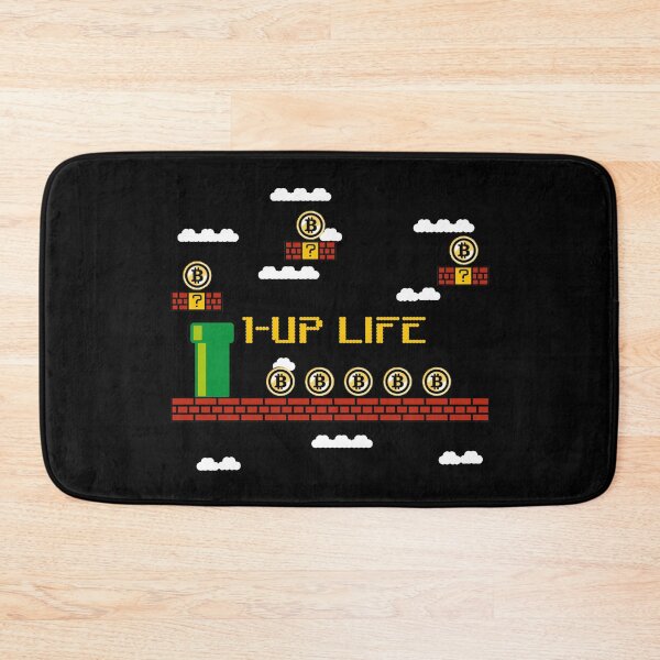 Item preview, 1-Up Life Funny Gaming Crypto Bitcoin Winner Circle Graphic designed and sold by GO SHIRT-TEE.