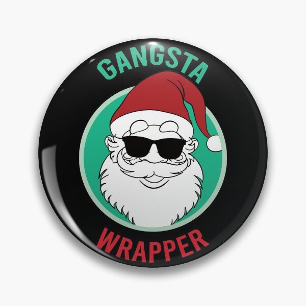 Item preview, Gangsta Wrapper, Funny Christmas Pun designed and sold by foramelie.