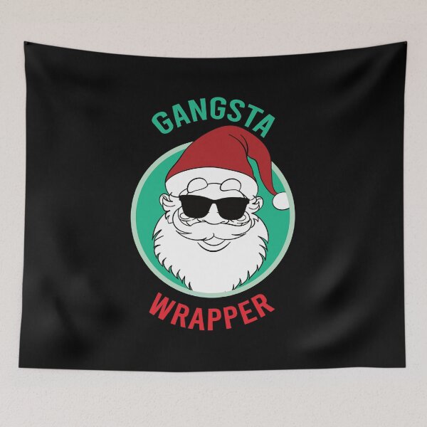 Item preview, Gangsta Wrapper, Funny Christmas Pun designed and sold by foramelie.