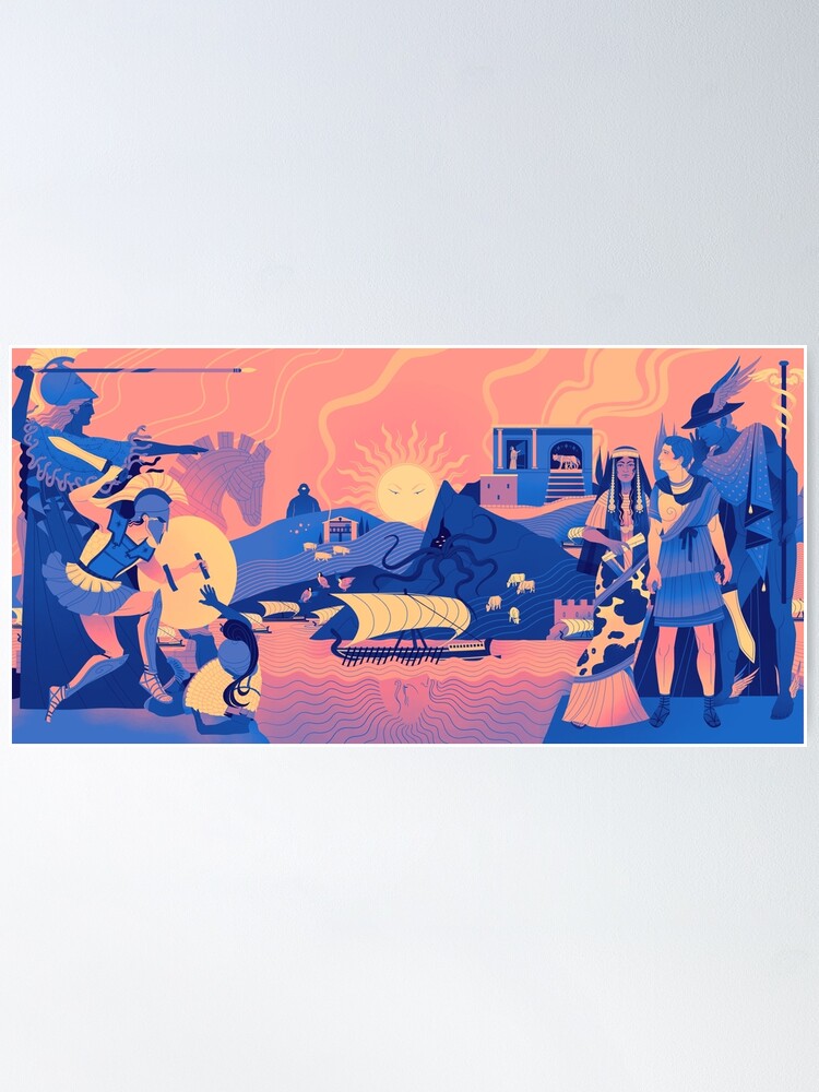 Thumbnail 2 of 3, Poster, Epic Trilogy Landscape - Summer designed and sold by flaroh.