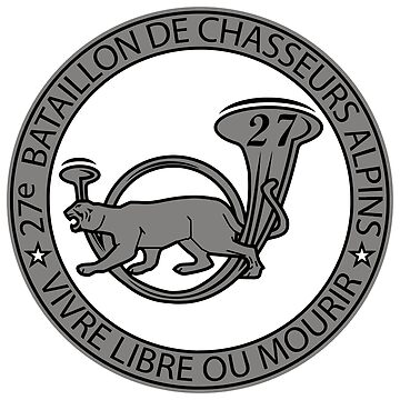 Belle épingle à foulard ou cravate du 24° Bataillon de Chasseur Alpin, France