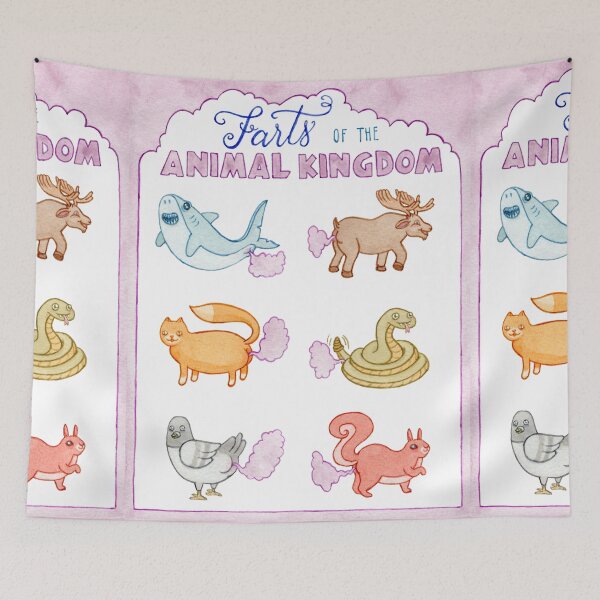 Item preview, Farts of the Animal Kingdom - Educational Artwork designed and sold by StephVonAwesome.