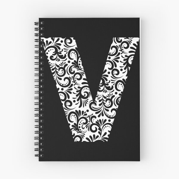 Item preview, Black and white designed letter V designed and sold by LitterArt.
