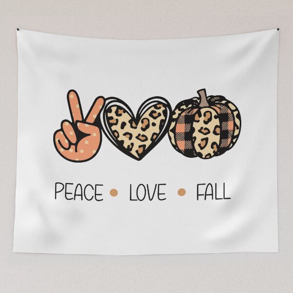 Item preview, Peace Love Fall designed and sold by Ashley Polkabla.