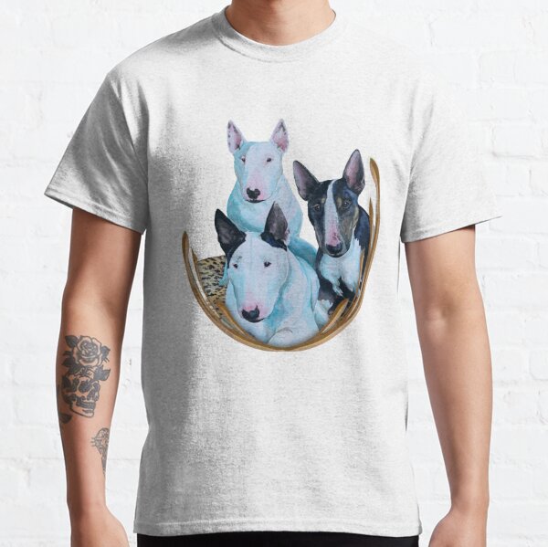 Three bull terrier ladies Classic T-Shirt