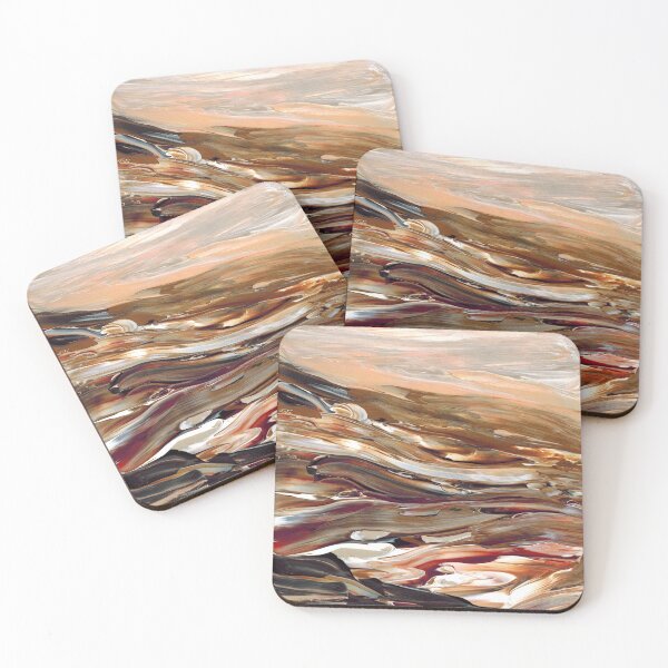 Item preview, Julia Di Sano - WILDERNESS ETERNAL 1 PEACH TAN BROWN DESERT WAVES LANDSCAPE designed and sold by EbiEmporium.