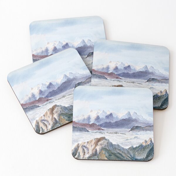 Item preview, Iselle from Mount Pilatus from Splendid Mountain Watercolours Sketchbook (1870) by John Singer Sargent designed and sold by Designedbysm.