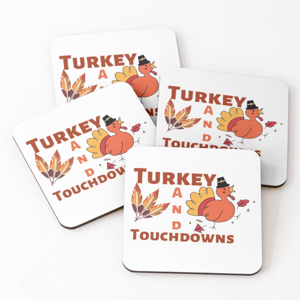 Item preview, Turkey and Touchdowns, Football ,Thanksgiving, football lovers, footballer  designed and sold by Special-Art1.