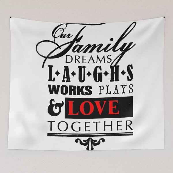 Item preview, Family Dreams Lauughs works plays and love together designed and sold by VinCut.