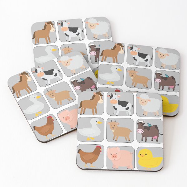 Item preview, Pegatinas de animales de granja designed and sold by davidmurtagh.