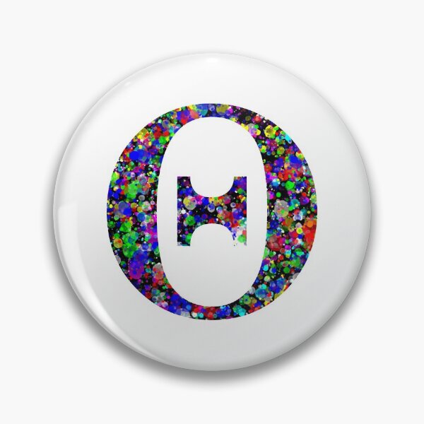 Item preview, Letter Theta Letter Θ Paint Splatter designed and sold by Handstand365.