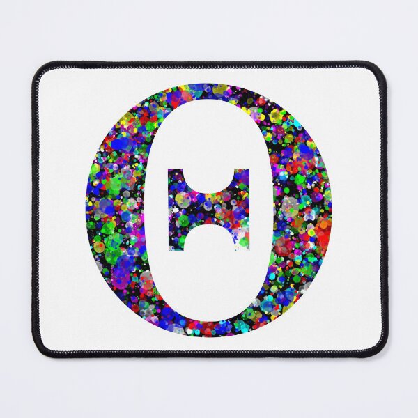 Item preview, Letter Theta Letter Θ Paint Splatter designed and sold by Handstand365.