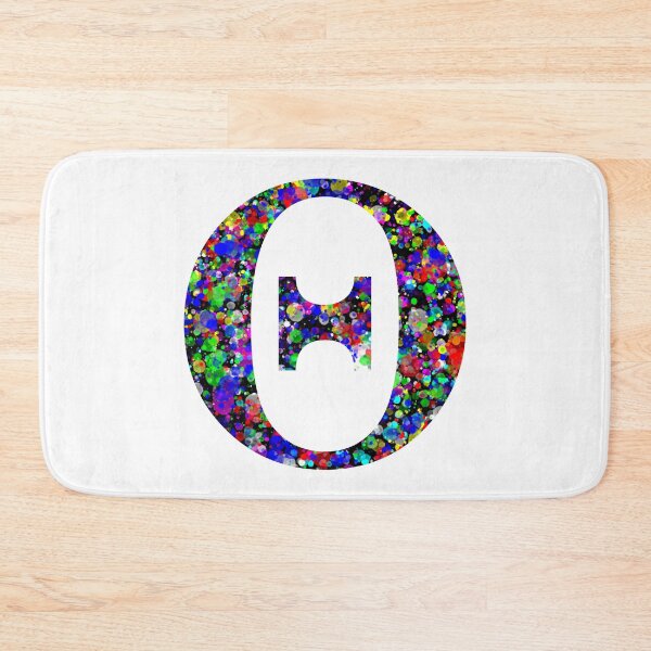 Item preview, Letter Theta Letter Θ Paint Splatter designed and sold by Handstand365.