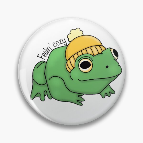 Item preview, Frog in a beanie designed and sold by EmilyDoodle.