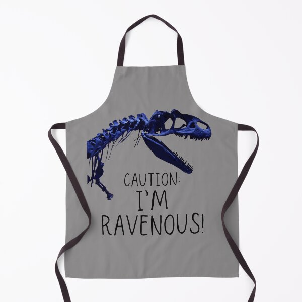 Item preview, Caution: I'm Ravenous!. Toothy, scary dinosaur skeleton. Handwritten text. designed and sold by JellyBeenzz.