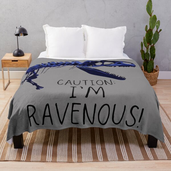 Item preview, Caution: I'm Ravenous!. Toothy, scary dinosaur skeleton. Handwritten text. designed and sold by JellyBeenzz.