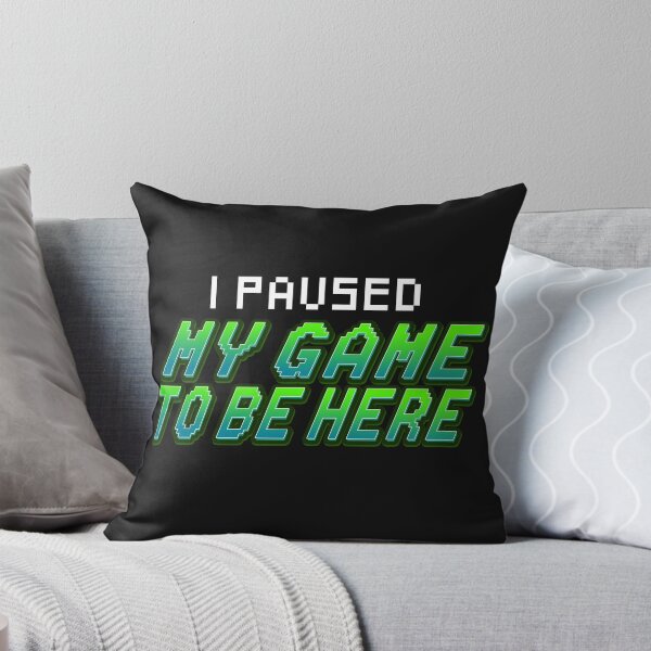 Item preview, I PAUSED MY GAME TO BE HERE - GAMING GAMER GAMER Design Streamer Twicht Player Shooter 1337 Pixel Art 8Bit Oldschool Father Dad Gift Idea designed and sold by Frontoni.