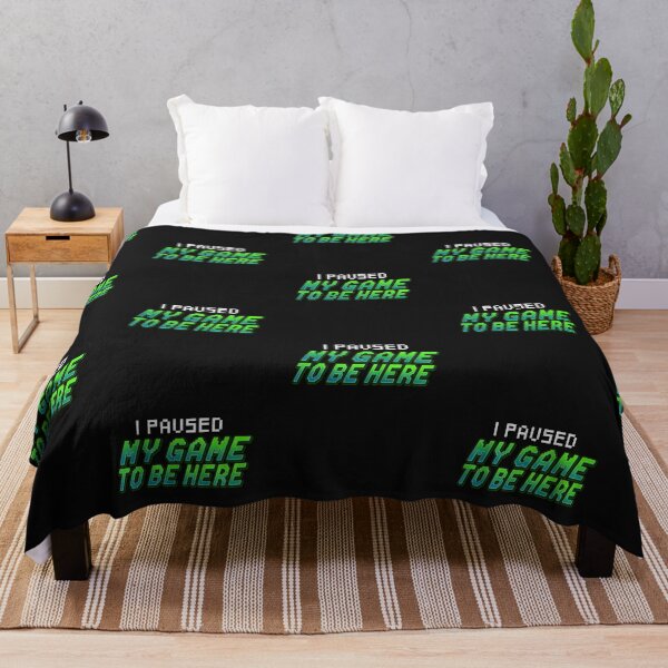 Item preview, I PAUSED MY GAME TO BE HERE - GAMING GAMER GAMER Design Streamer Twicht Player Shooter 1337 Pixel Art 8Bit Oldschool Father Dad Gift Idea designed and sold by Frontoni.