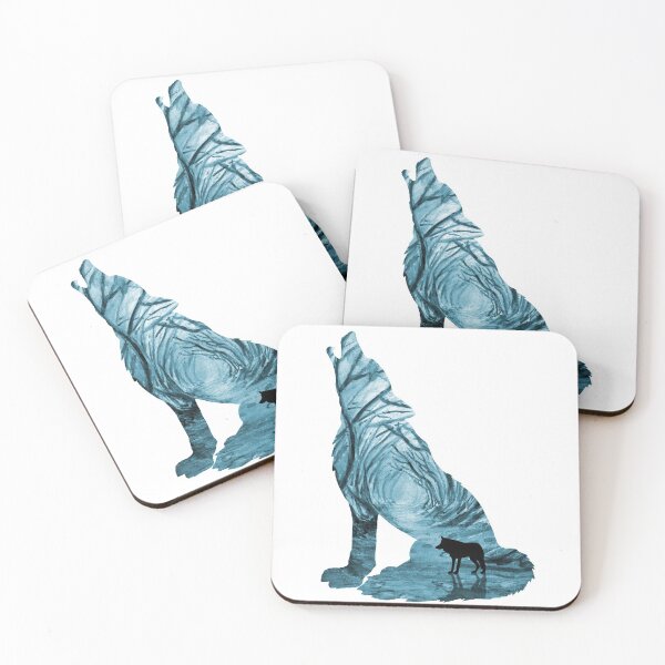 Item preview, Wild Forest Wolf - Turquoise designed and sold by maryedenoa.