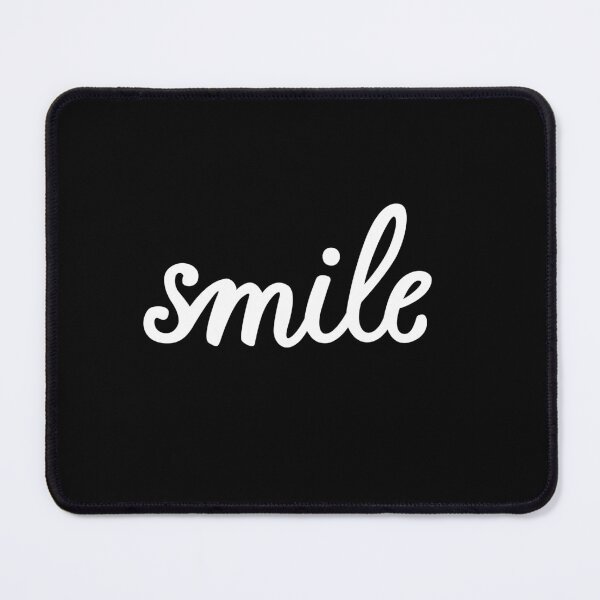 Item preview, Smile black and white hand lettering designed and sold by Darina Gulbina.