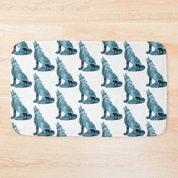 Item preview, Wild Forest Wolf - Turquoise designed and sold by maryedenoa.