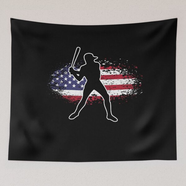 Item preview, Baseball American Silhouette Batting Player designed and sold by Echo Dusk.