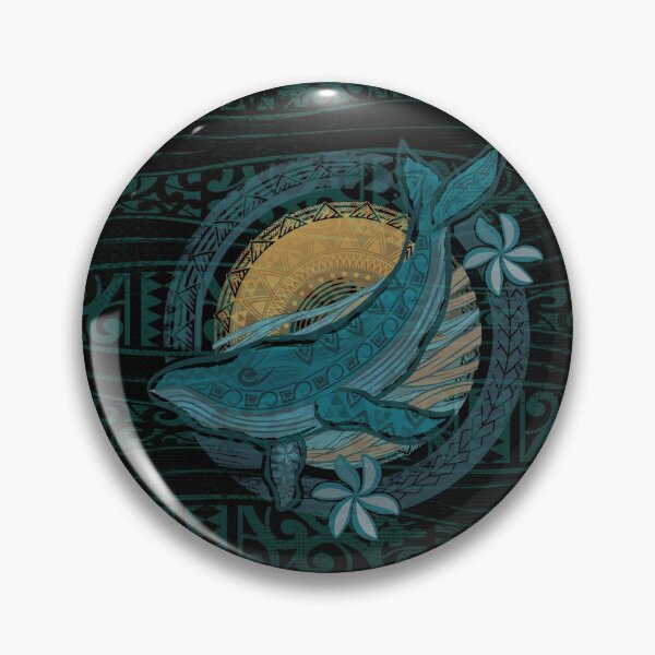 Item preview, Vintage Samoan  - Hawaiian  - Polynesian Tribal WHALE designed and sold by sunnthreads.