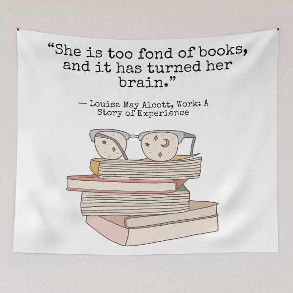 Item preview, Louisa May Alcott Book Quote  designed and sold by Pinkmagenta.