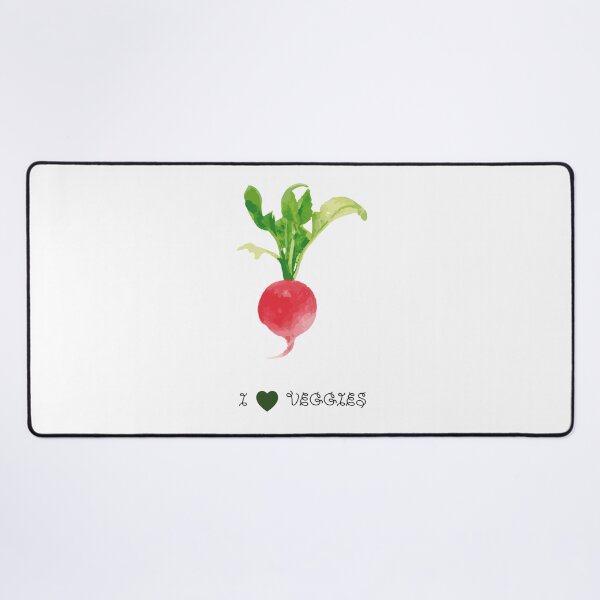 Item preview, I love veggies Radish - Vegan quotes designed and sold by Printables Passions.